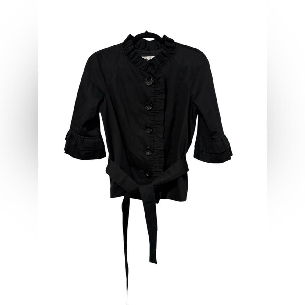 Sara Campbell Cotton Belted Blazer